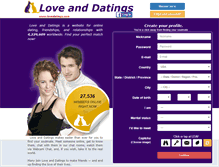 Tablet Screenshot of lovedatings.com